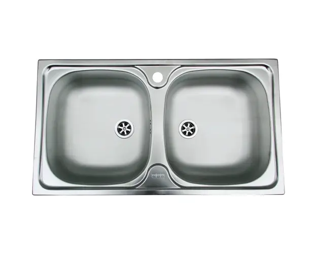 Chiuveta Inox CIN 620, 780x435mm, 2 cuve, Inox satinat