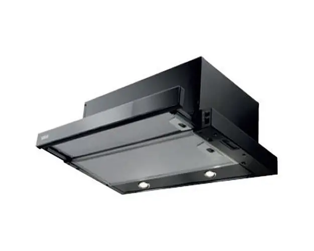 Hota telescopica Flexa Glass FTC 601 BK/GL, 420 mc/h, 60 cm, negru