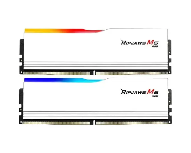 Memorie G.Skill Ripjaws M5 White RGB 32GB DDR5 6000MHz CL36 Dual Channel Kit
