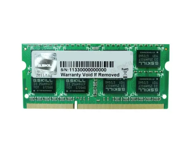 Memorie notebook G.Skill F3, 4GB, DDR3, 1600MHz, CL11, 1.35v