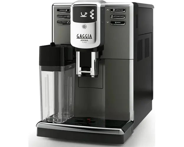Espressor automat Gaggia Anima Class, 1850W, 15 bar, carafa pentru lapte integrata o.5 l, rasnita ceramica, optiaroma 5 trepte, temperatura 3 trepte, Argintiu