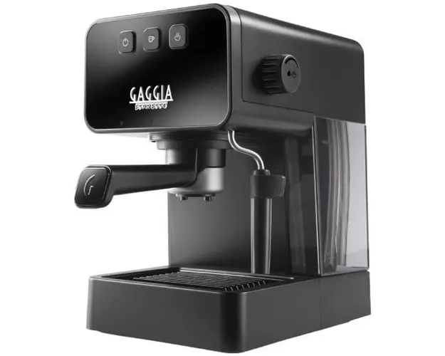 Espressor manual Gaggia Style Black EG2111/01, 15 bar, capacitate rezervor apa 1.2 l, 230V, 1900 W, oprire automata, functie Memo, negru