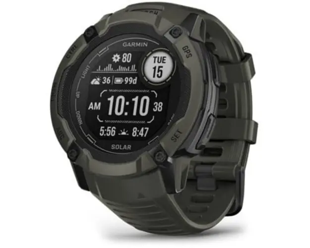 Ceas smartwatch Garmin Instinct 2X Solar, Moss
