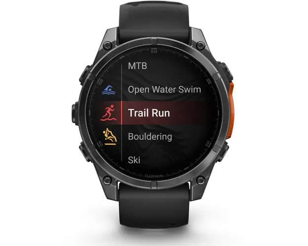 Smartwatch Garmin fenix 8, 47mm, AMOLED, Slate Gray, Black Silicone Band