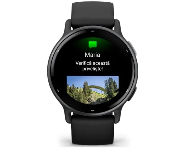 Smartwatch Garmin vivoactive 5, GPS, 42mm, curea silicon, Slate/Black