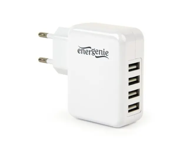 Alimentator retea 220V universal, 4 x USB, maxim 3.1A, alb