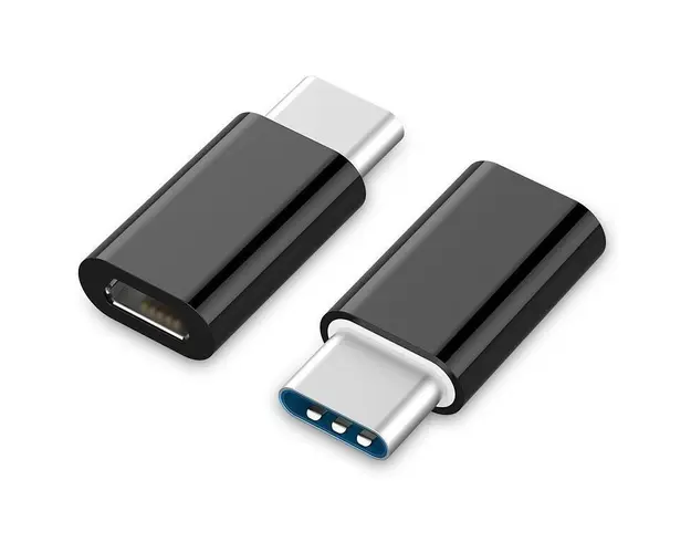 USB 2.0 Type-C adapter (CM/MicroUSB-F), black