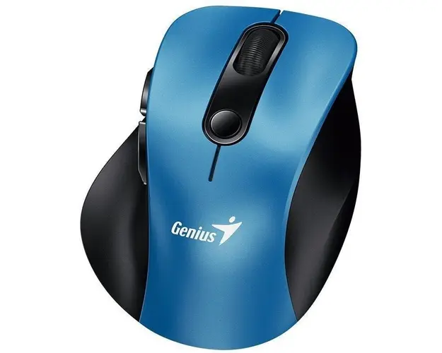 Mouse Genius, Ergo „9000S”, PC sau NB, wireless, BT5.0 + 2.4GHz, optic, 2400 dpi, butoane/scroll 6/1, albastru