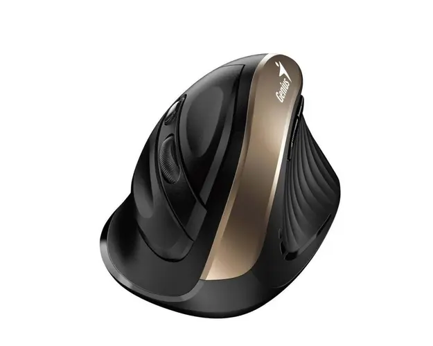 Mouse Ergo „NX-8250S”, PC sau NB, wireless, 2.4GHz, optic, 1600 dpi, butoane/scroll 5/1, auriu