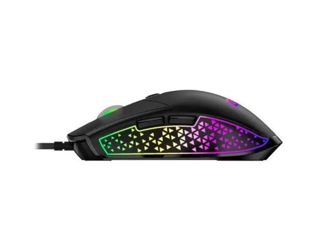 Mouse Genius, „Scorpion M705”, gaming, cu fir, USB, optic, 7200 dpi, butoane/scroll 6/1, negru