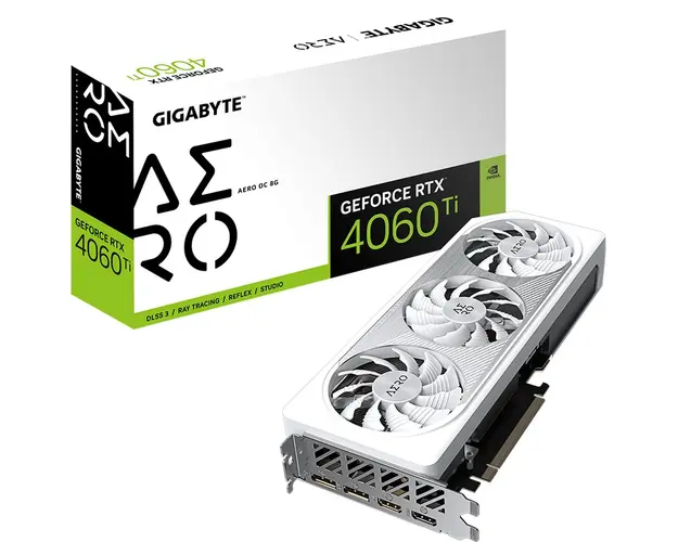 Placa video GIGABYTE GeForce RTX 4060 Ti AERO OC 8GB GDDR6 128-bit DLSS 3.0