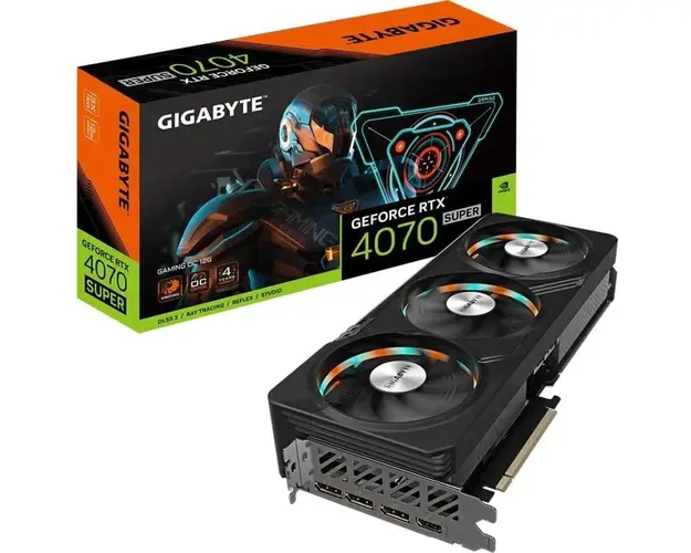 Placa video GIGABYTE GeForce RTX 4070 SUPER GAMING OC 12GB GDDR6X 192-bit DLSS 3.0