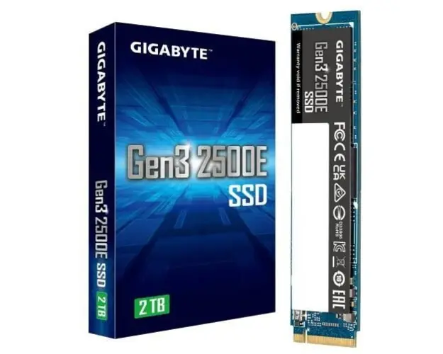 SSD GIGABYTE 2500E GEN3 2TB PCI Express 3.0 x4 M.2 2280