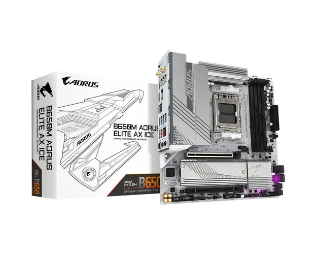 Placa de baza B650M AORUS ELITE AX ICE