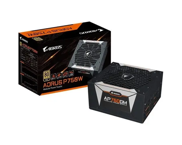 Sursa Gigabyte AORUS, 80 PLUS® Gold, 750W, Full Modulara, PFC Activ