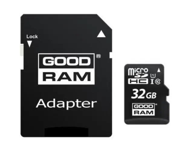 Card de memorie microSDHC Goodram 32GB,UHS I,cls 10 + adaptor