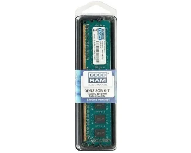 Memorie RAM, GoodRam, DDR3, 1333 MHz, 8 GB, CL9, Verde