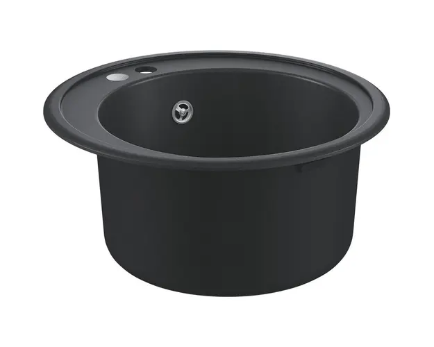 Chiuveta bucatarie Grohe, Granite Black, K200, 1 cuva, compozit quartz, negru