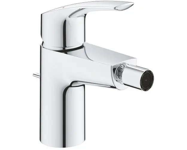 Baterie bideu monocomanda, cu ventil pop-up, crom, Grohe Eurosmart New