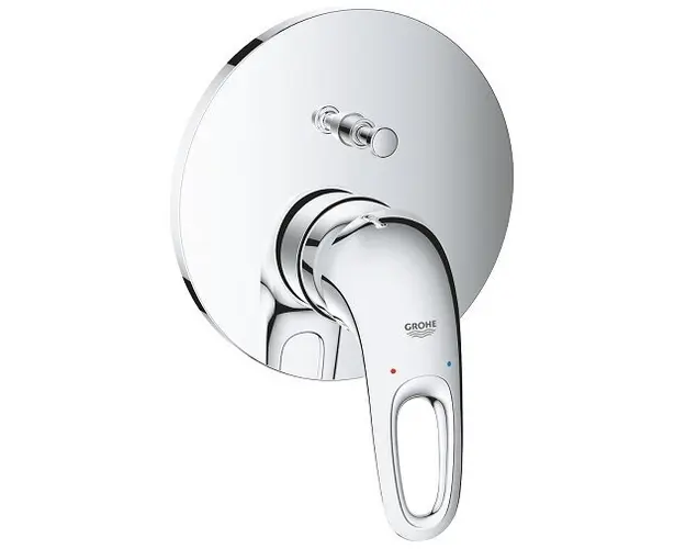 Baterie cada dus monocomanda incastrata, crom, Grohe Eurostyle