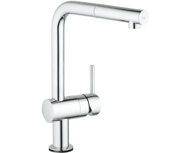 Baterie de bucatarie Grohe Minta Touch Electronic, actionare la atingere, pipa L, pipa extractibila, 31360001