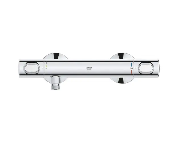 Baterie dus Grohe Grohtherm 500 34793000, 1/2&#039;&#039;, aparenta, termostat, protectie oparire, EcoButton, filtru impuritati, Crom