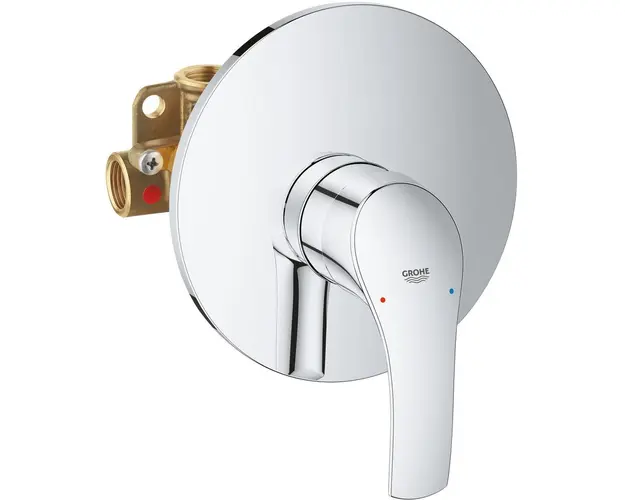 Baterie dus monocomanda 1/2 Grohe Eurosmart New, crom, 33556002