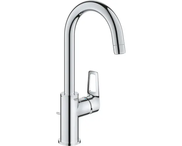 Baterie lavoar Grohe Bauloop 23763001, 3/8&#039;&#039;, monocomanda, marimea L, pivotanta, Crom