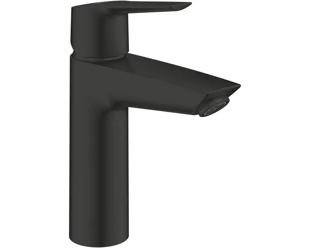 Baterie lavoar Grohe Start 235752432, 3/8&#039;&#039;, marimea M, cartus ceramic, monocomanda, ventil push to open, mat, Negru