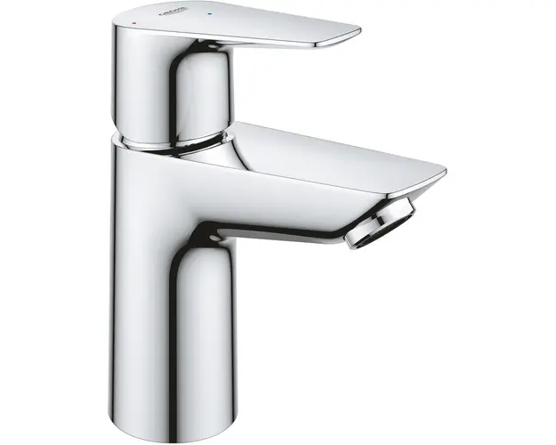 Baterie lavoar Grohe Start Edge 23900001, 3/8&#039;&#039;, marimea S, pornire pe rece, evacuare push to open, crom