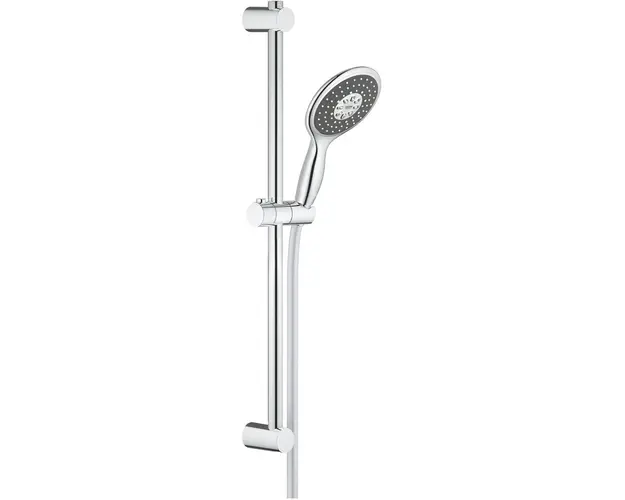 Coloana de dus Grohe Vitalio Rain 130 26112000, 1/2&#039;&#039;, universala, 600 mm, 4 pulverizari, furtun 1.75 m, crom