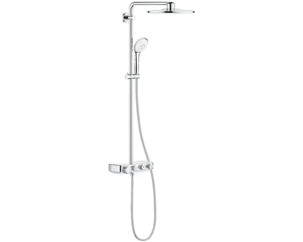 Coloana dus cu termostat pentru montare pe perete Grohe Euphoria SmartControl 310 Duo, crom, 26507000