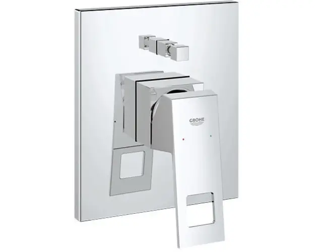 Ornament baterie cada/dus incastrata Grohe Eurocube, crom, 24062000