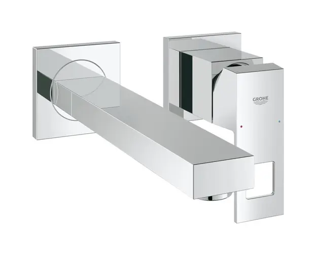 Ornament baterie lavoar perete Grohe Eurocube, pipa 231 mm, crom, 23447000