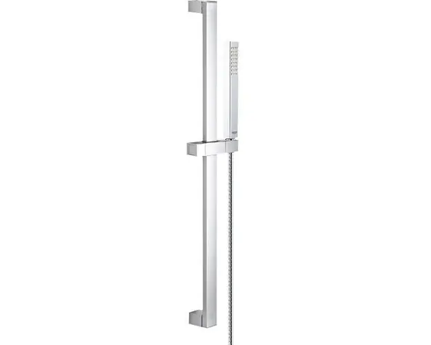 Set dus Grohe Euphoria Cube+, para dus metal, bara 600 mm, furtun dus metalic Rotaflex Longlife, 1750 mm, crom, 27891000