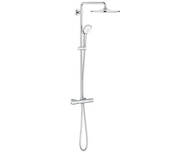Sistem de dus fix si mobil, cu baterie termostatata, crom, Grohe Euphoria System 310