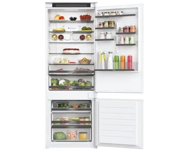 Combina frigorifica incorporabila Haier HBW5719E, 364 l, Total No Frost, Air Surround, Humidity Zone, Conectivitate WiFi/ hOn, Clasa E, H 193 cm