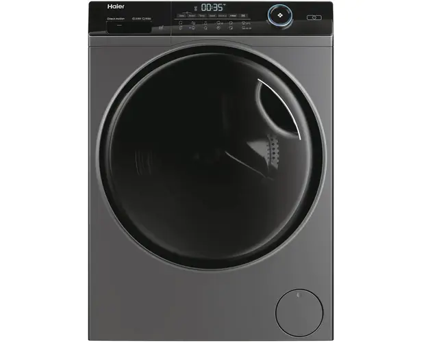 Masina de spalat Haier HW80-B14959S8U1S, Motor Direct Motion, 8 kg, clasa A (spalare), 1400 rpm, iRefresh, ABT, Drum light, Dual Spray, Pillow Drum, WIFI, culoare Antracit - usa neagra