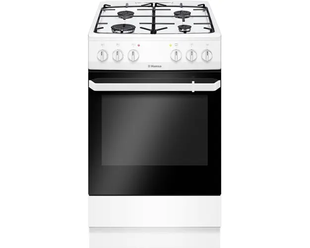 Aragaz Hansa FCMW56069, 4 Zone de gatit, Cuptor electric, Clasa A, 50 cm, Alb