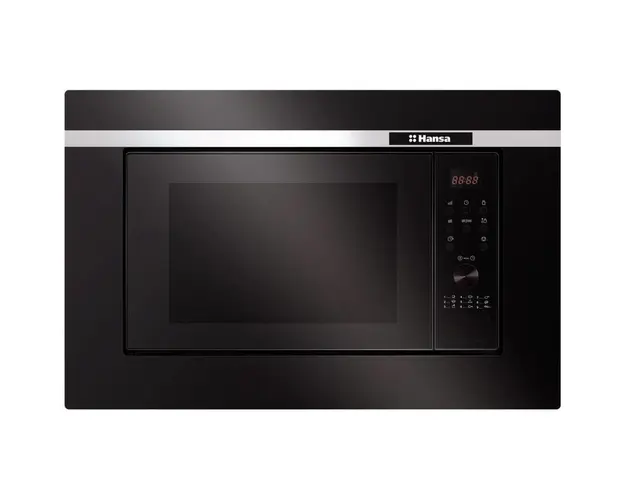 Cuptor cu microunde incorporabil Hansa AMG20BFH, 9 programe, 700 W, Timer electronic, L 60 cm, Negru
