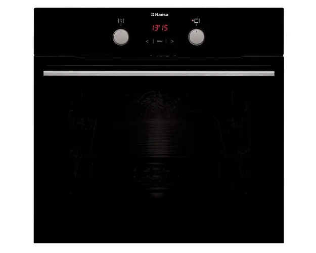 Cuptor incorporabil Hansa BOES68465 electric, 65 L, 8 functii, Grill, Negru