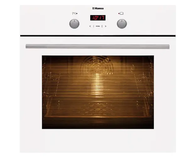 Cuptor electric incorporabil Hansa BOEW64090015, 65 l, 8 Functii, Grill, Clasa A, Display, Alb