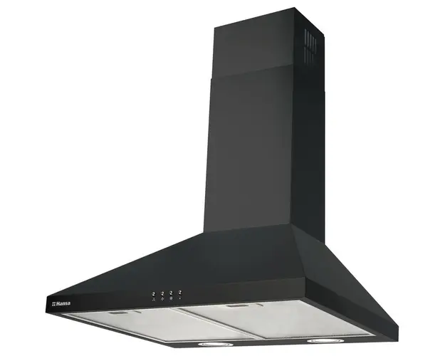 Hota incorporabila decorativa Hansa OKP6321ZBH, Putere de absorbtie 420 mc/h, 1 motor, 60 cm, Negru