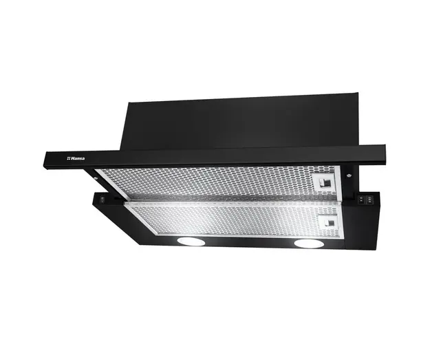 Hota incorporabila telescopica Hansa OTP6241BH, Putere de absorbtie 500 m3/h, 1 motor, 60 cm, Negru