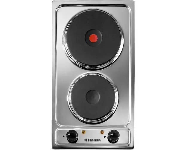 Plita incorporabila Hansa BHEI301077, Electrica, 2 Arzatoare, Inox
