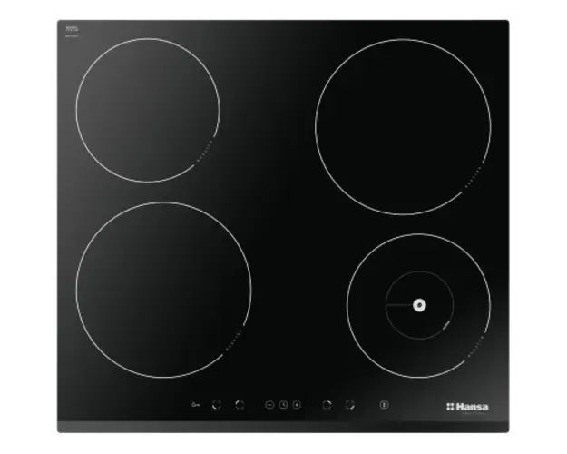 Plita incorporabila Hansa BHI68508, Inductie 4 zone de gatit, Negru