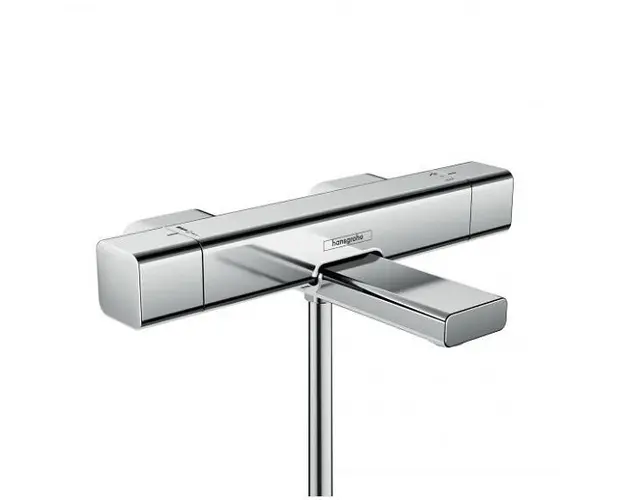 Baterie cada dus Hansgrohe termostatata, Cool Contact, Ecostat E 15774000, Crom