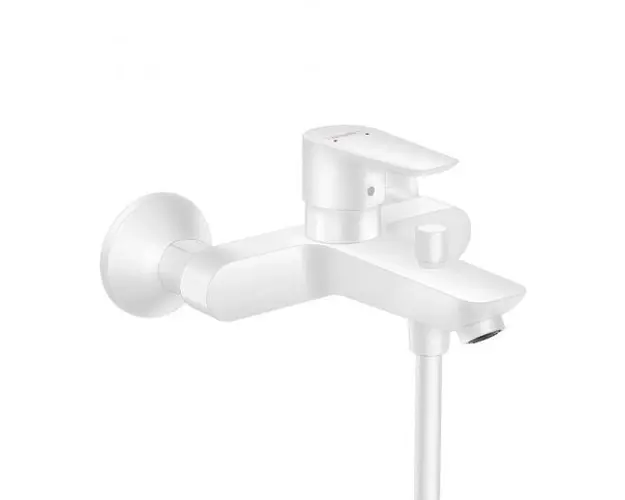 Baterie cada dus monocomanda, alb mat, Hansgrohe Talis E