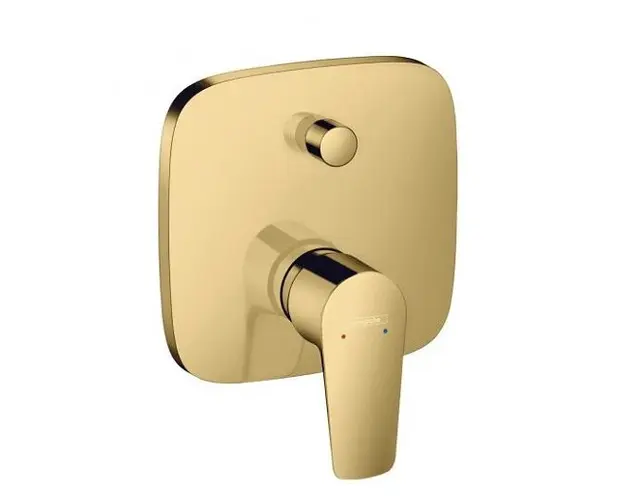 Baterie cada dus monocomanda, montaj incastrat, auriu lucios, Hansgrohe Talis E