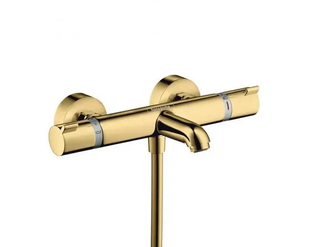 Baterie cada dus termostatata, auriu lucios, Hansgrohe Ecostat Comfort